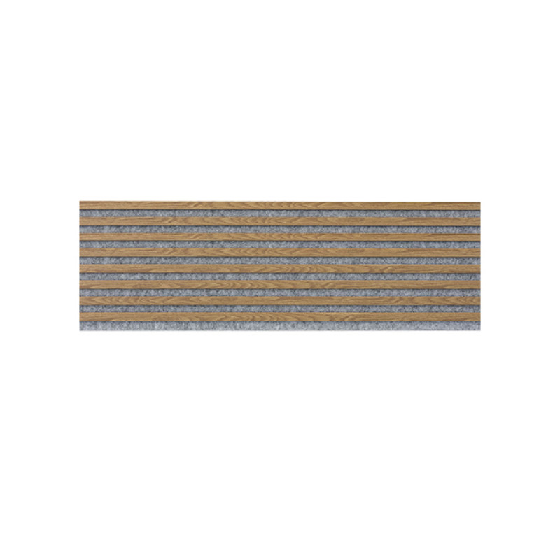 Koka sienas panelis 2700 x 400mm (Grey – Light oak)